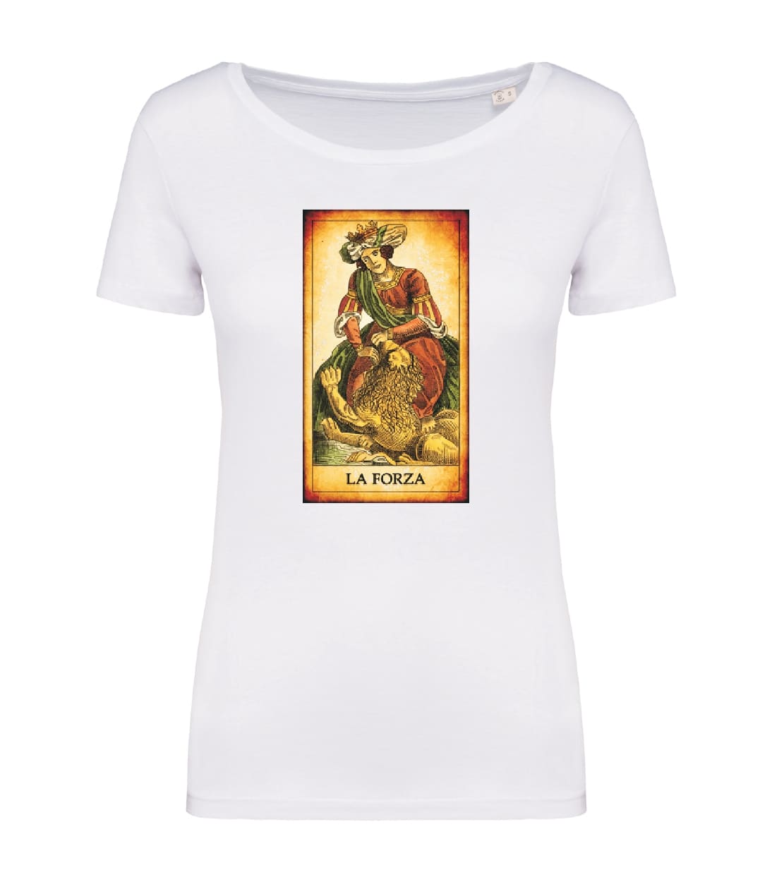 T-shirt_donna_manica_corta_bianco_la_forza