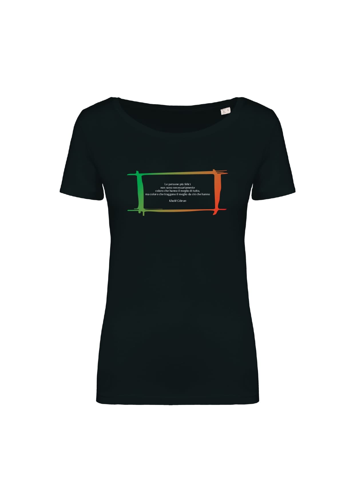 T-shirt_donna_manica_corta_nero_Le_persone_piu_felici_non_sono_ necessariamente