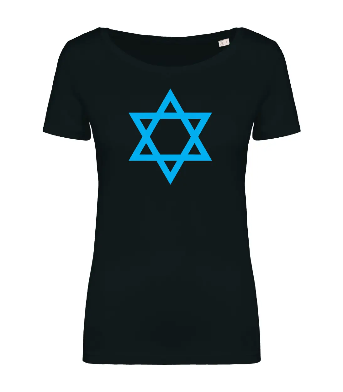 T-shirt_donna_manica_corta_nero_sigillo_di_salomone