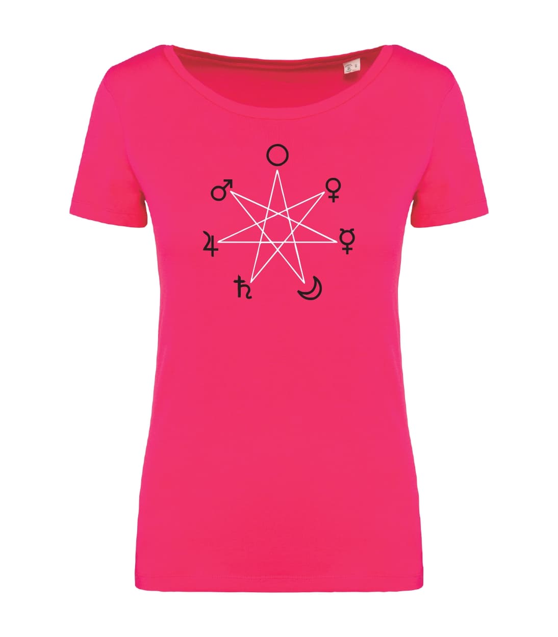 T-shirt_donna_manica_corta_rosso_sorbetto_l_sette_astri_erranti