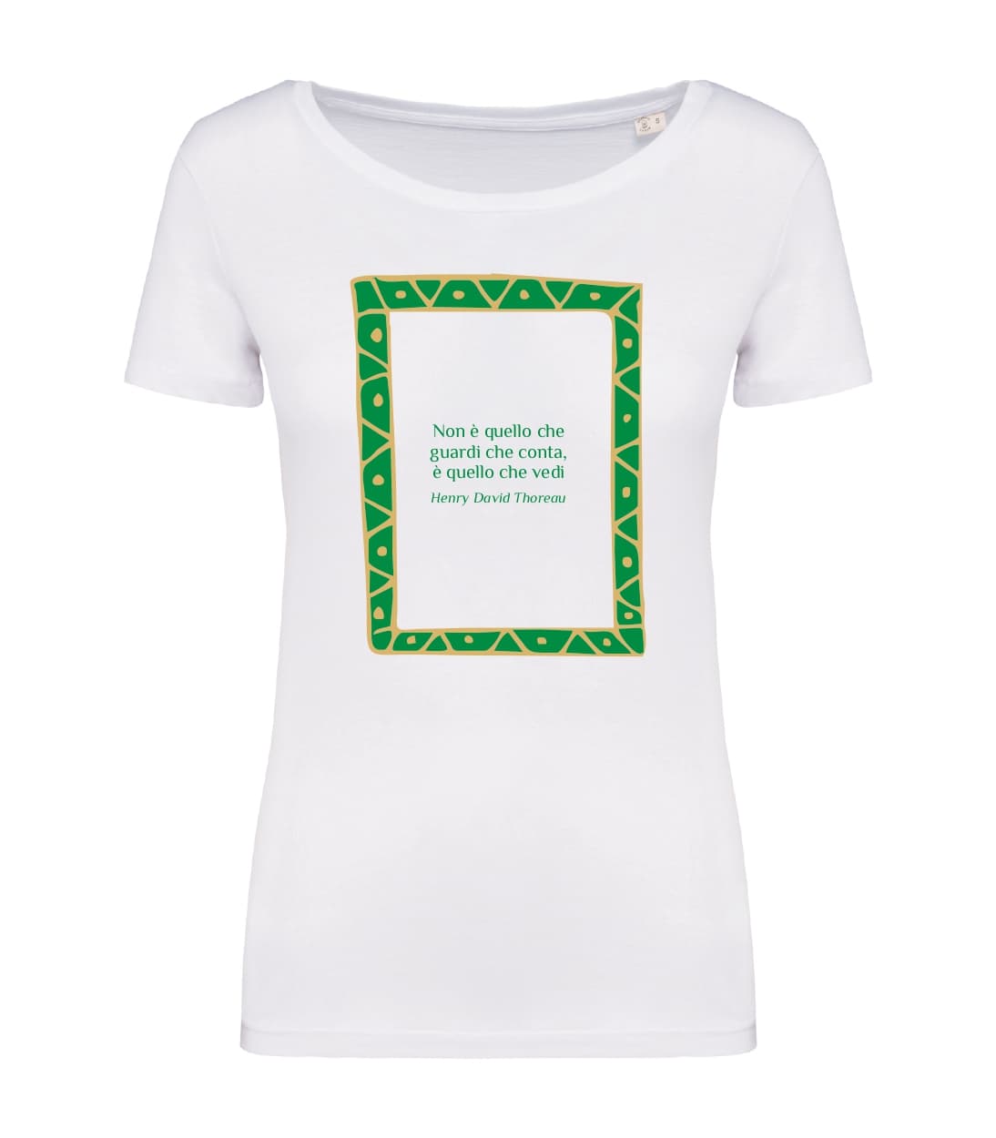 T-shirt_manica_corta_donna_bianco_Non_e_quello_che_ guardi_che_ conta