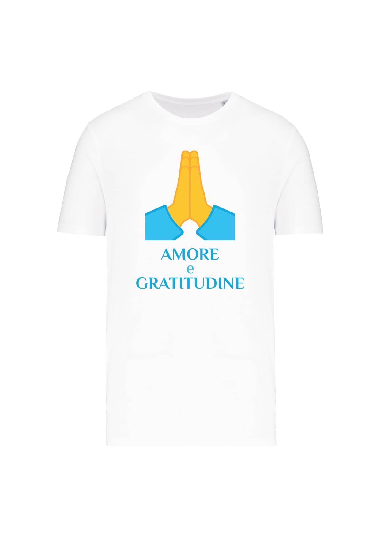T-shirt_manica_corta_uomo_bianco_Amore_e_gratitudine
