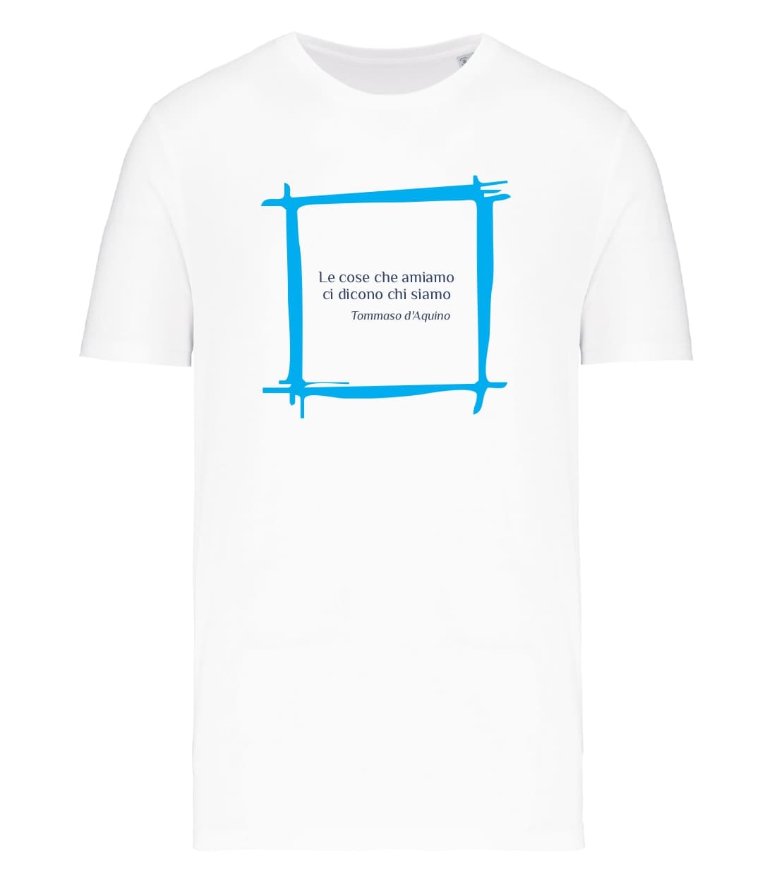 T-shirt_manica_corta_uomo_bianco_Le cose_che_amiamo_ci_dicono_chi_siamo