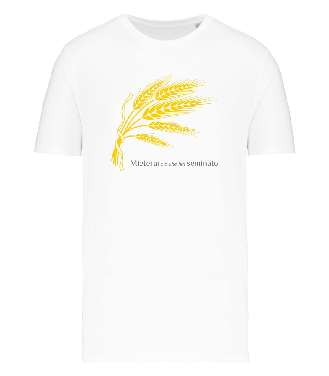 T-shirt_manica_corta_uomo_bianco_Mieterai_cio_che_hai_ seminato