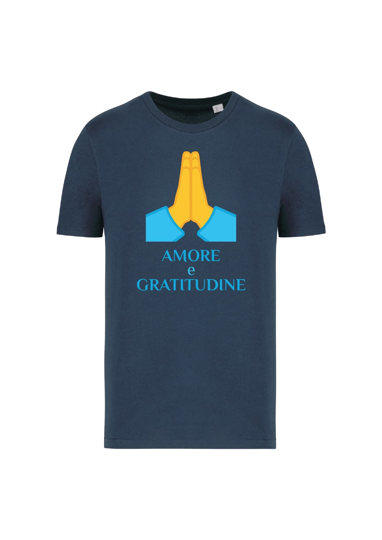 T-shirt_manica_corta_uomo_blu navy_Amore_e_gratitudine