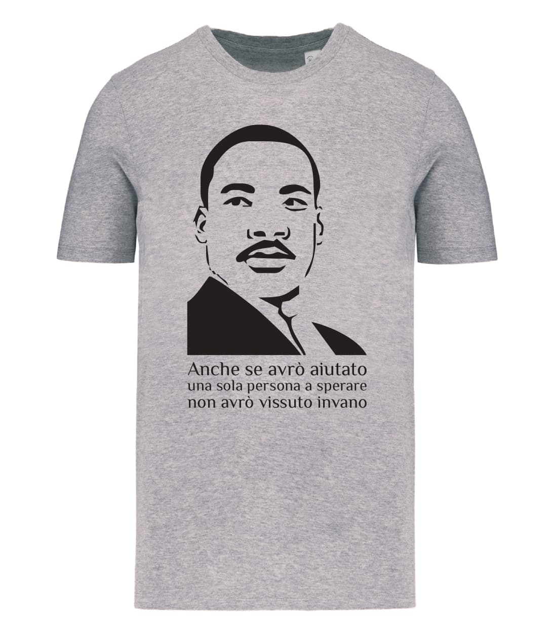T-shirt_manica_corta_uomo_grigio_melange_M.L.King_Anche_se_avro_aiutato...