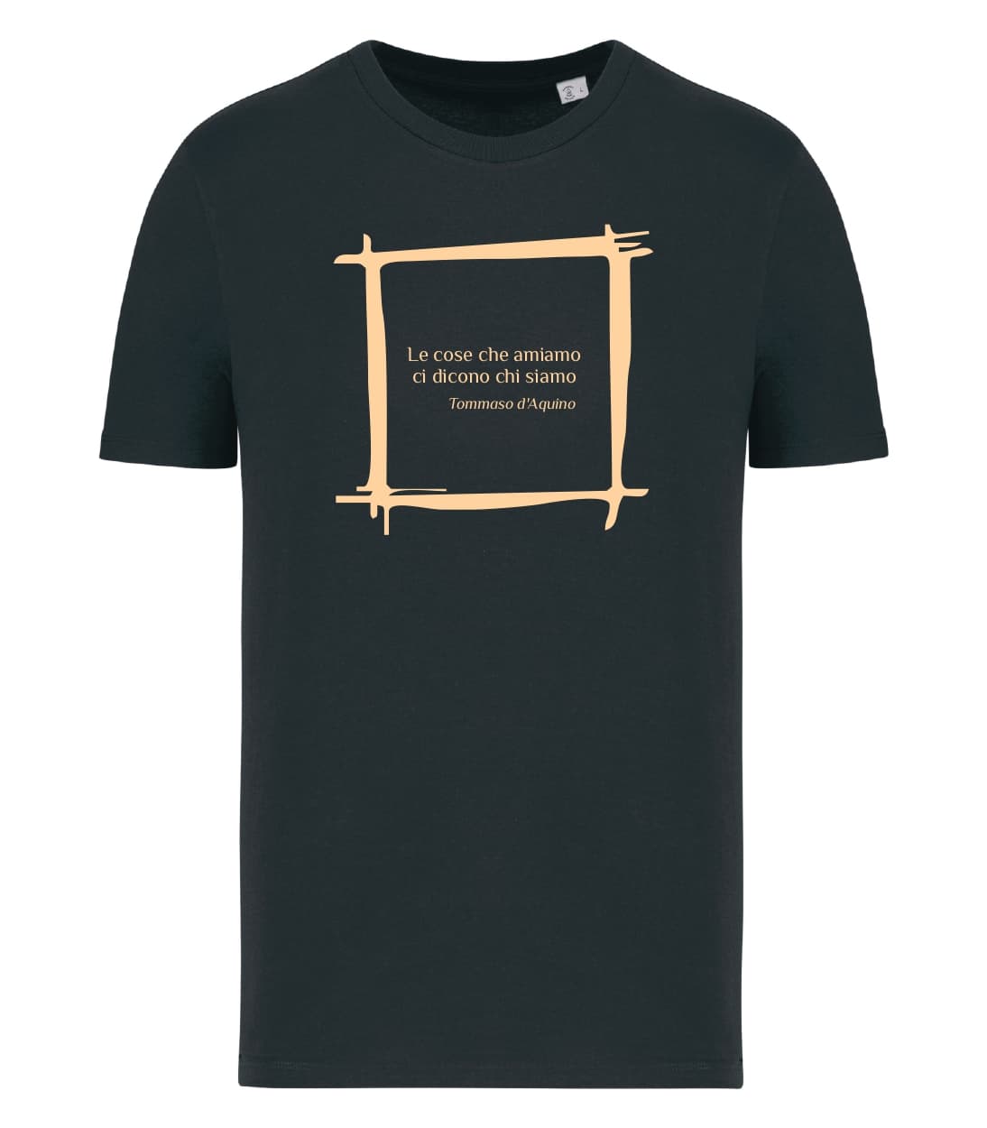 T-shirt_manica_corta_uomo_nero_Le cose_che_amiamo_ci_dicono_chi_siamo