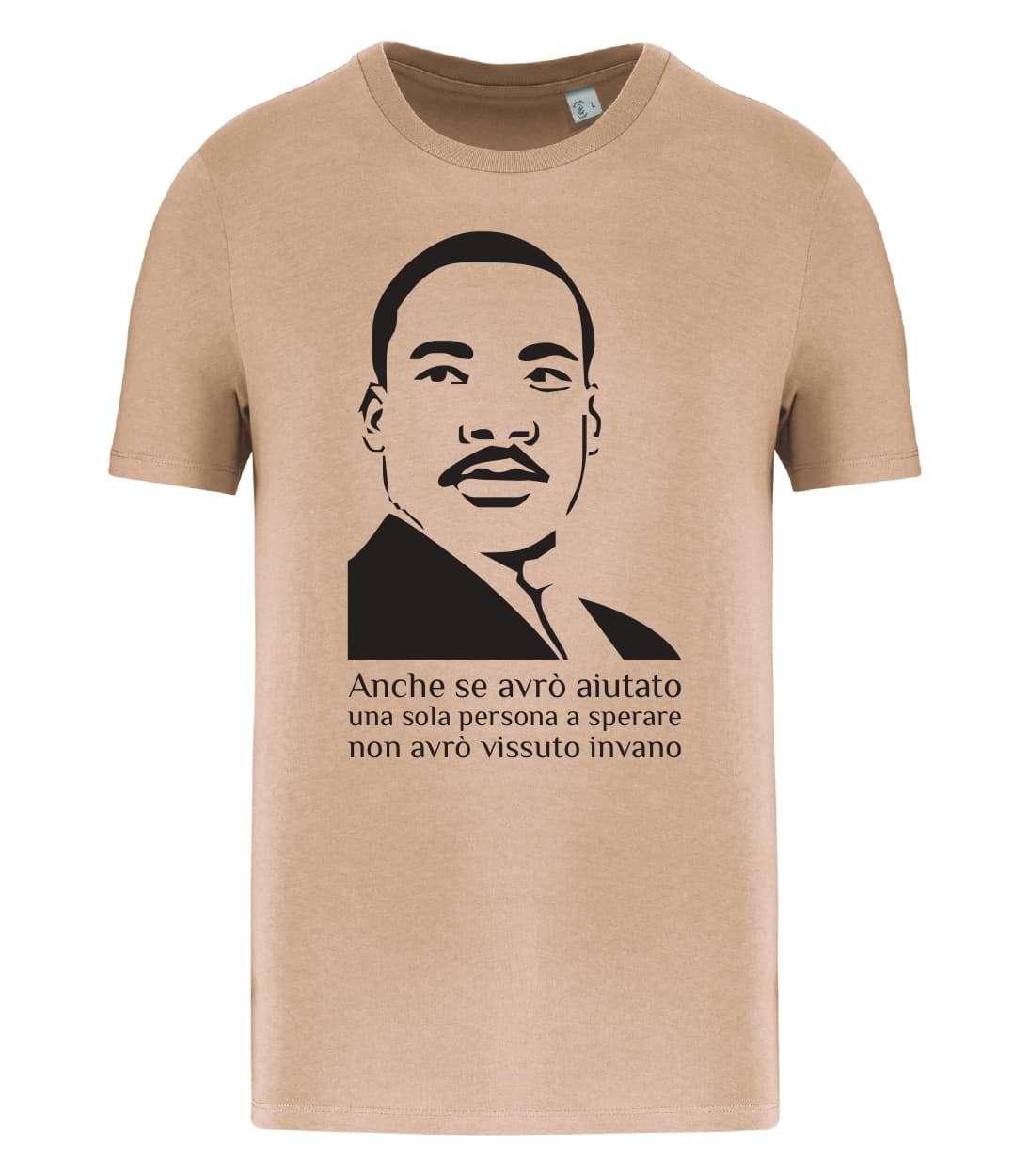 T-shirt_manica_corta_uomo_sabbia_M.L.King_Anche_se_avro_aiutato...