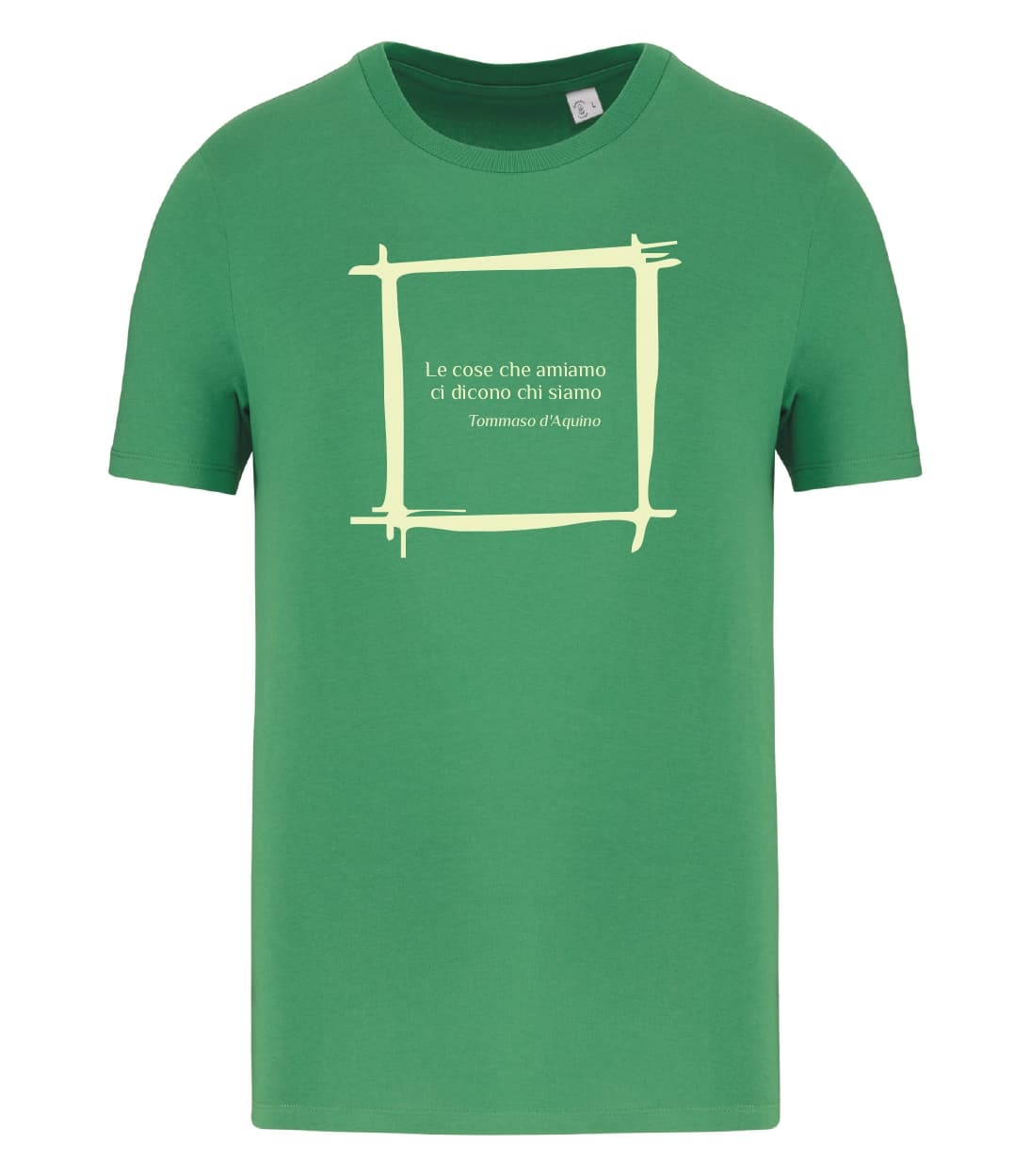 T-shirt_manica_corta_uomo_verde_Le cose_che_amiamo_ci_dicono_chi_siamo