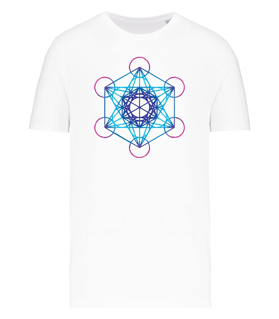 T-shirt_uomo_manica_corta_bianco_cubo_di_metatron