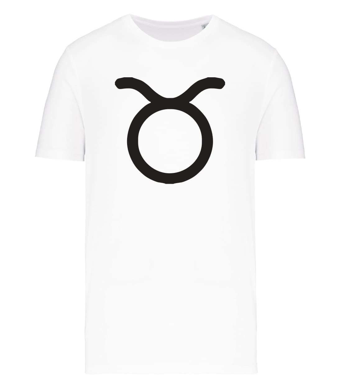 T-shirt_uomo_manica_corta_bianco_segno_zodiacale_toro
