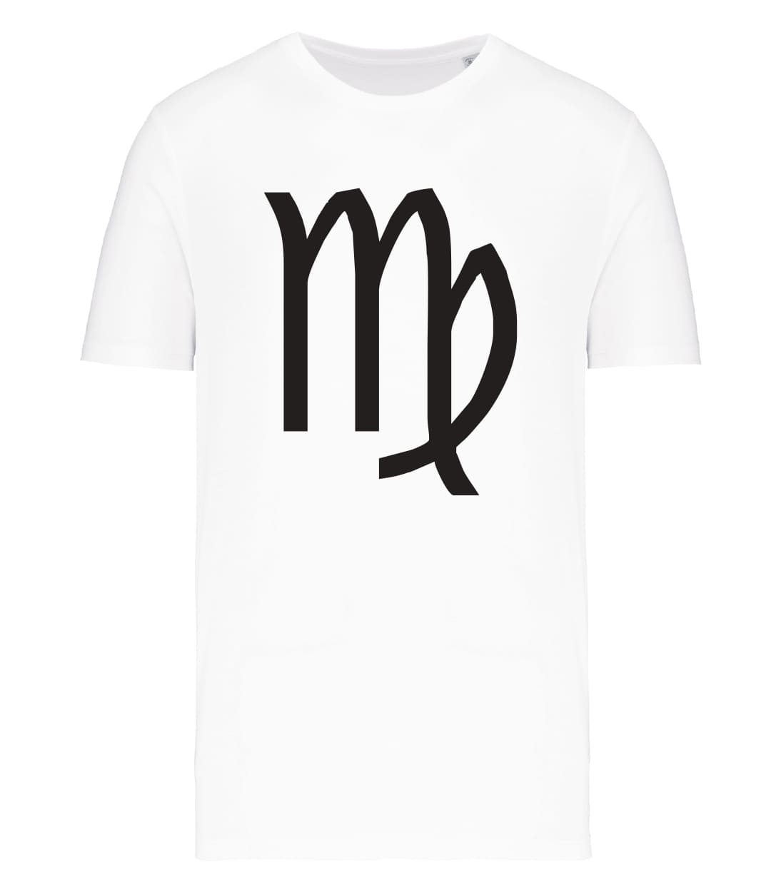 T-shirt_uomo_manica_corta_bianco_segno_zodiacale_vergine
