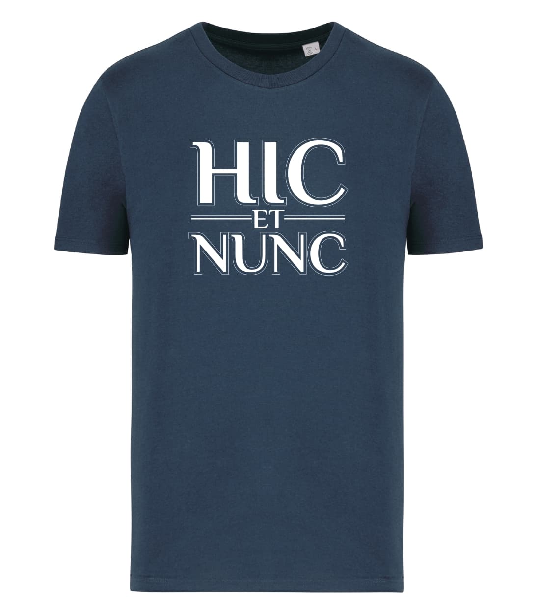 T-shirt_uomo_manica_corta_blu_navy_Hic_et_nunc