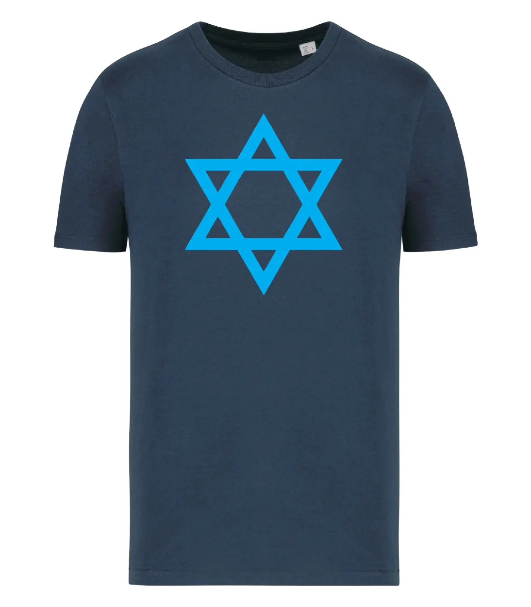 T-shirt_uomo_manica_corta_blu_navy_sigillo_di_salomone