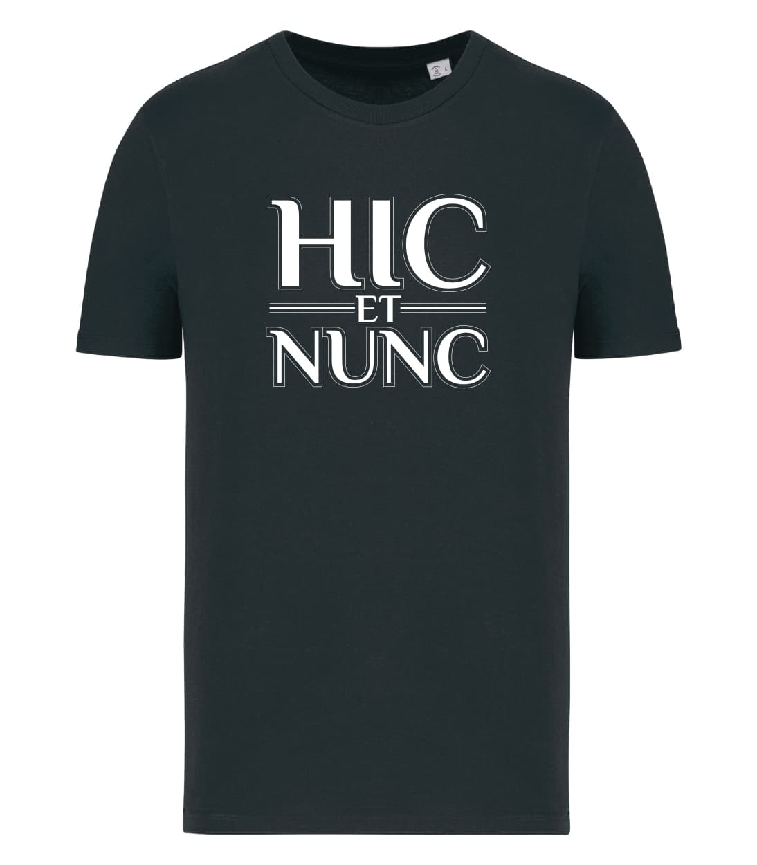 T-shirt_uomo_manica_corta_nero_Hic_et_nunc