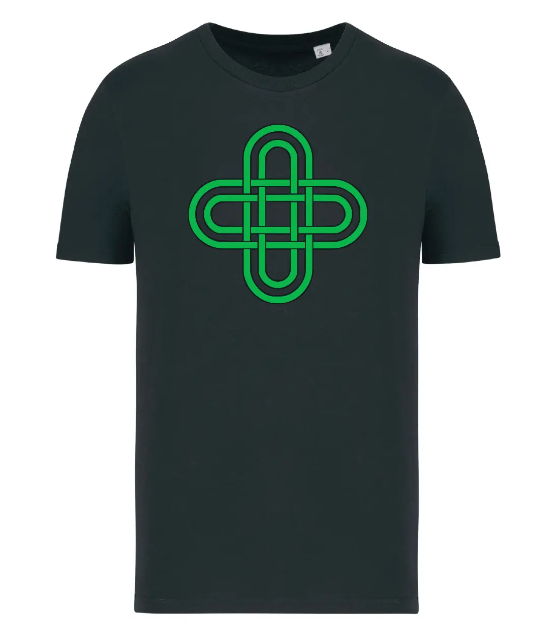 T-shirt_uomo_manica_corta_nero_nodo_di_salomone