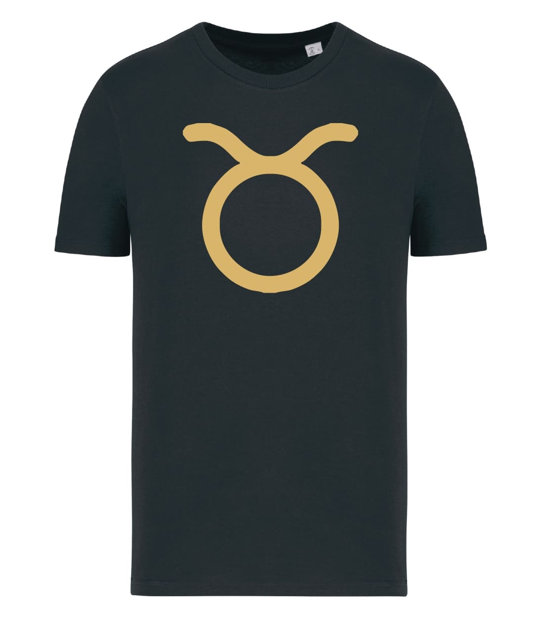 T-shirt_uomo_manica_corta_nero_segno_zodiacale_toro