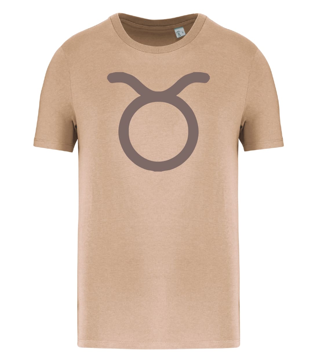 T-shirt_uomo_manica_corta_sabbia_segno_zodiacale_toro