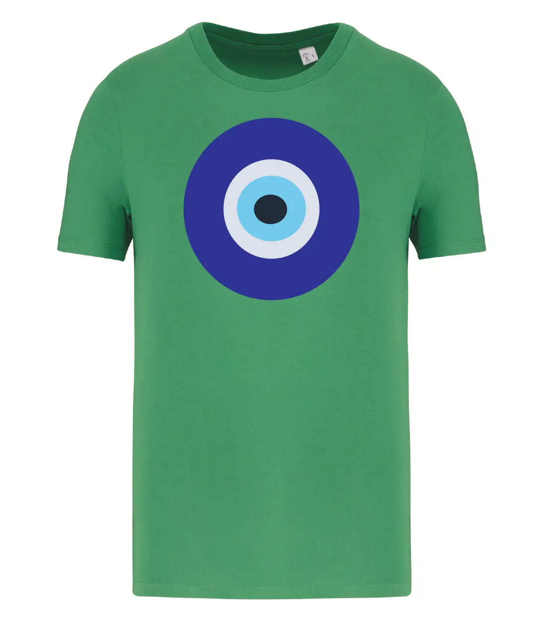 T-shirt_uomo_manica_corta_verde_occhio_di_allah_o_occhio_greco