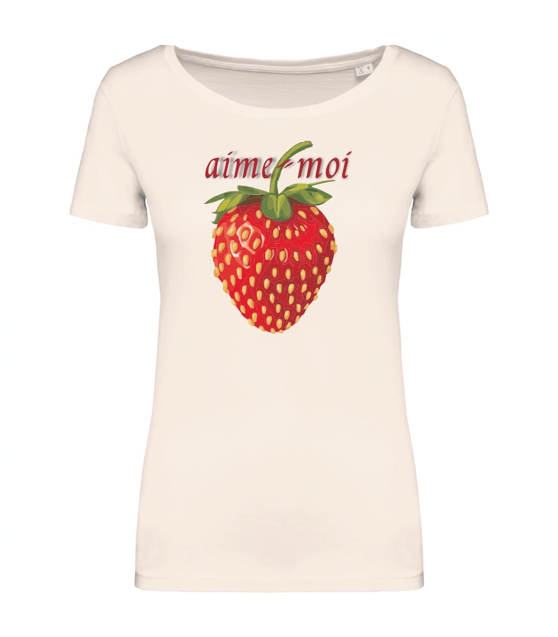 T-shirt_donna_manica_corta_avorio_aime_moi