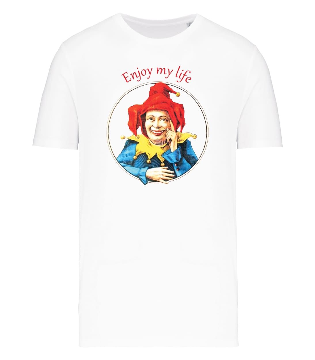 T-shirt_uomo_manica_corta_bianco_Enjoy_my_life
