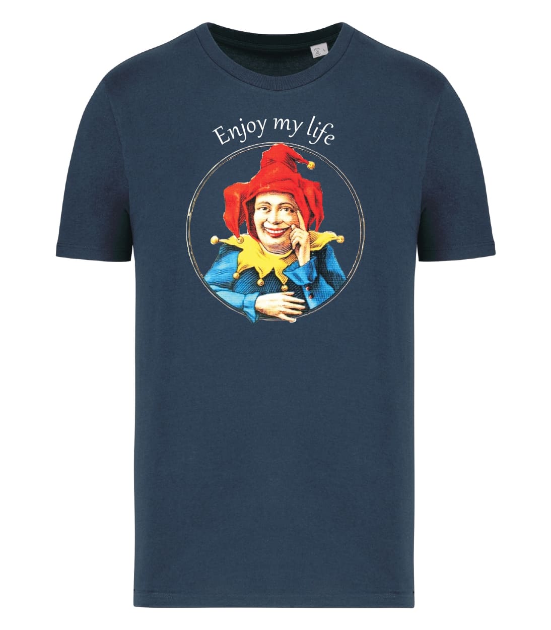 T-shirt_uomo_manica_corta_blu_navy_Enjoy_my_life