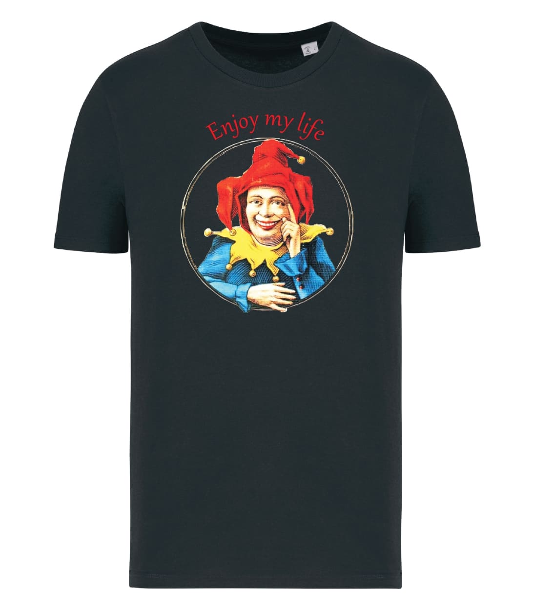 T-shirt_uomo_manica_corta_nero_Enjoy_my_life