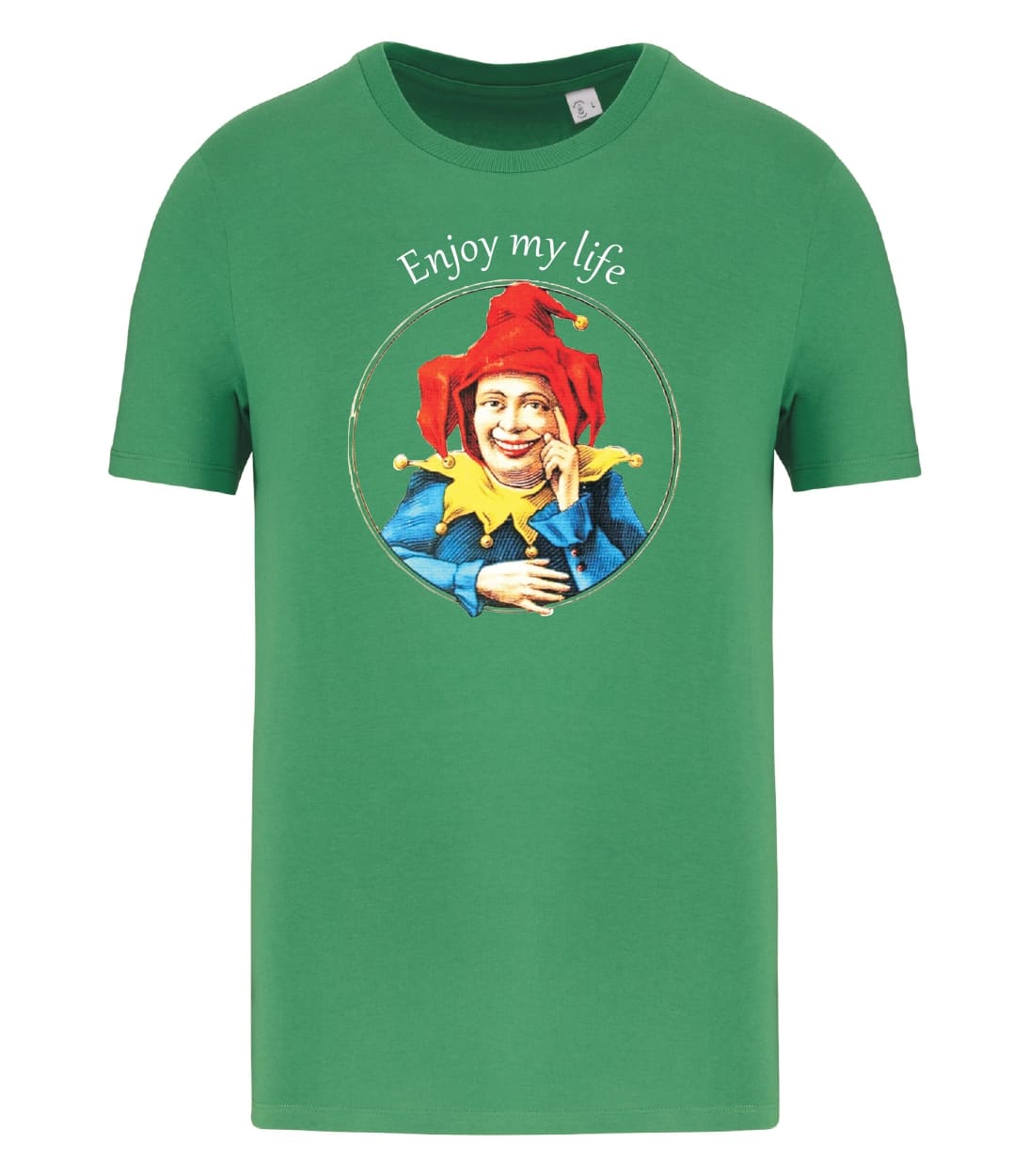 T-shirt_uomo_manica_corta_verde_Enjoy_my_life