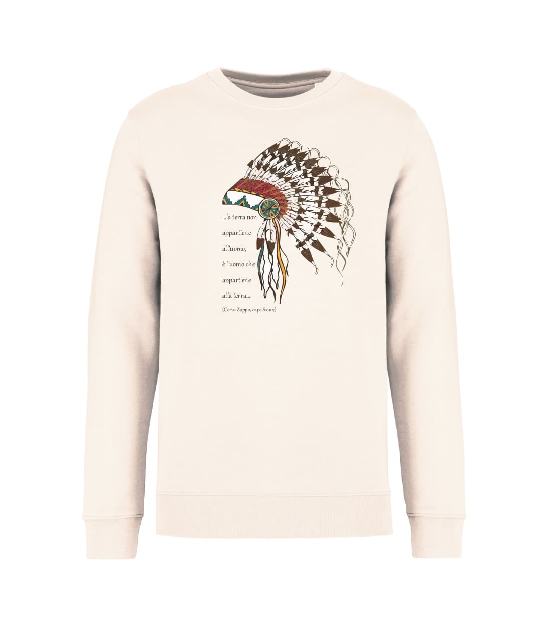 Felpa_unisex_avorio_la_terra_non_appartine_alluomo_ma_e