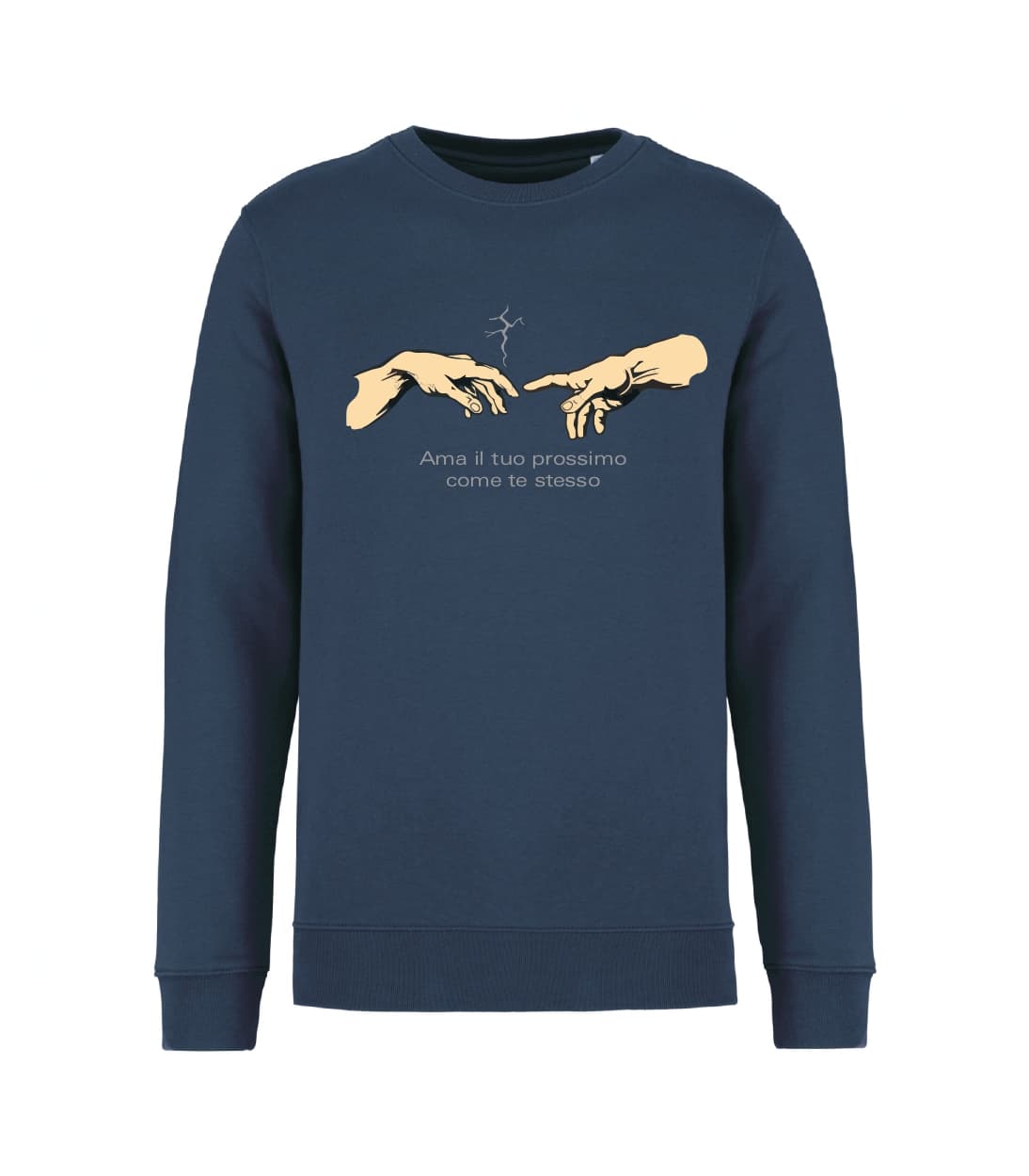 Felpa_unisex_blu_navy_ama_il_tuo_prossimo_come_te_stesso