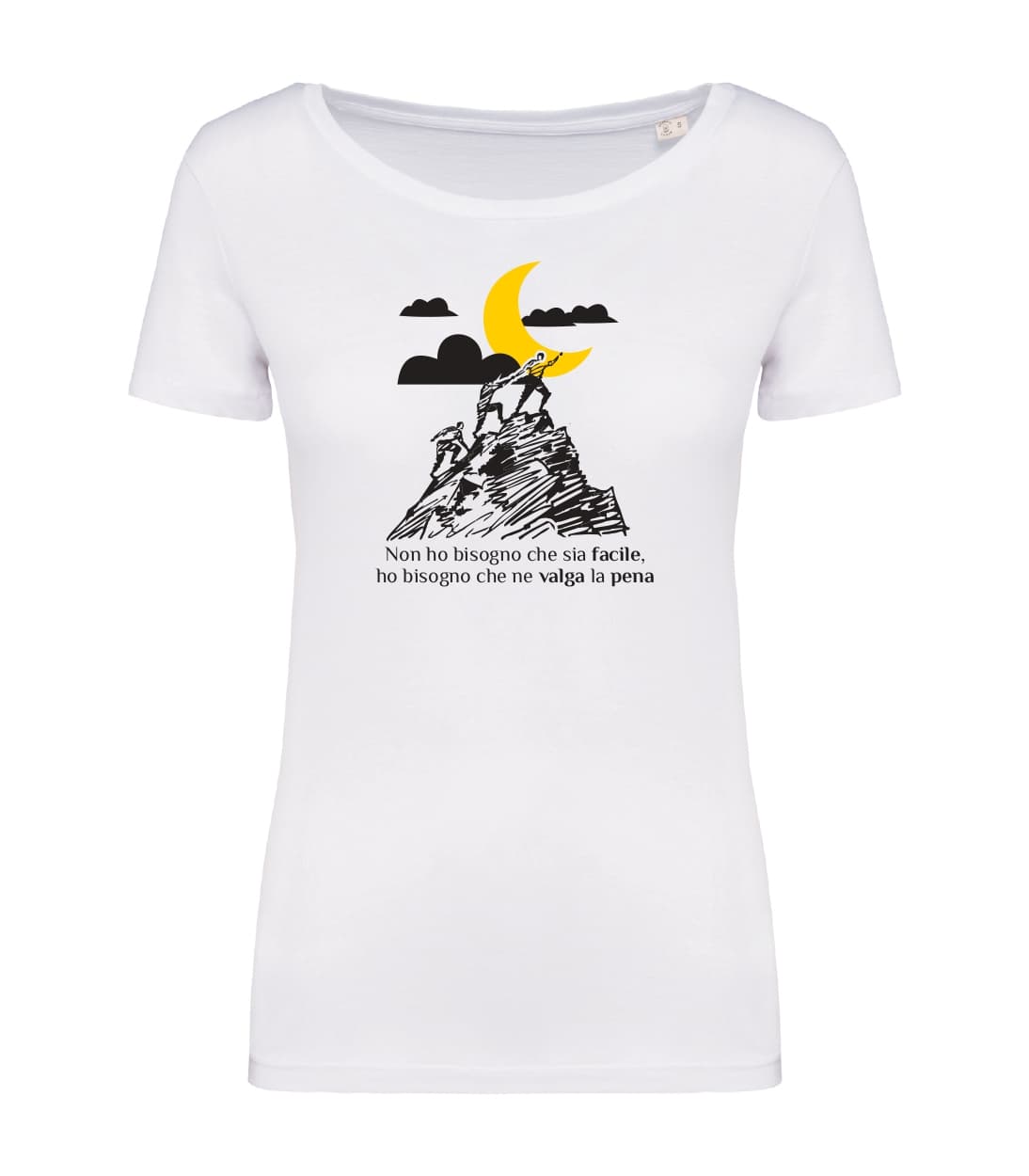T-shirt_donn_manica_corta_bianco_Non_ho_bisogno_che_sia_facile_ho_ bisog