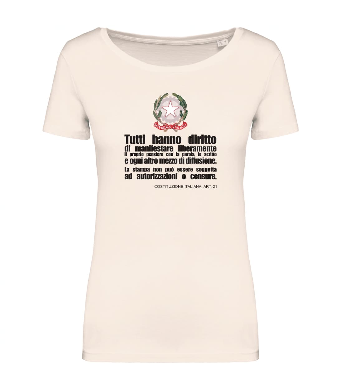 T-shirt_donna_manica_corta_avorio_Art_21