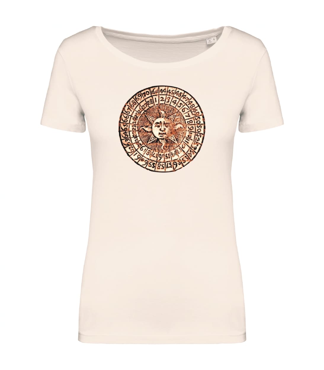 T-shirt_donna_manica_corta_avorio_calendario_giuliano