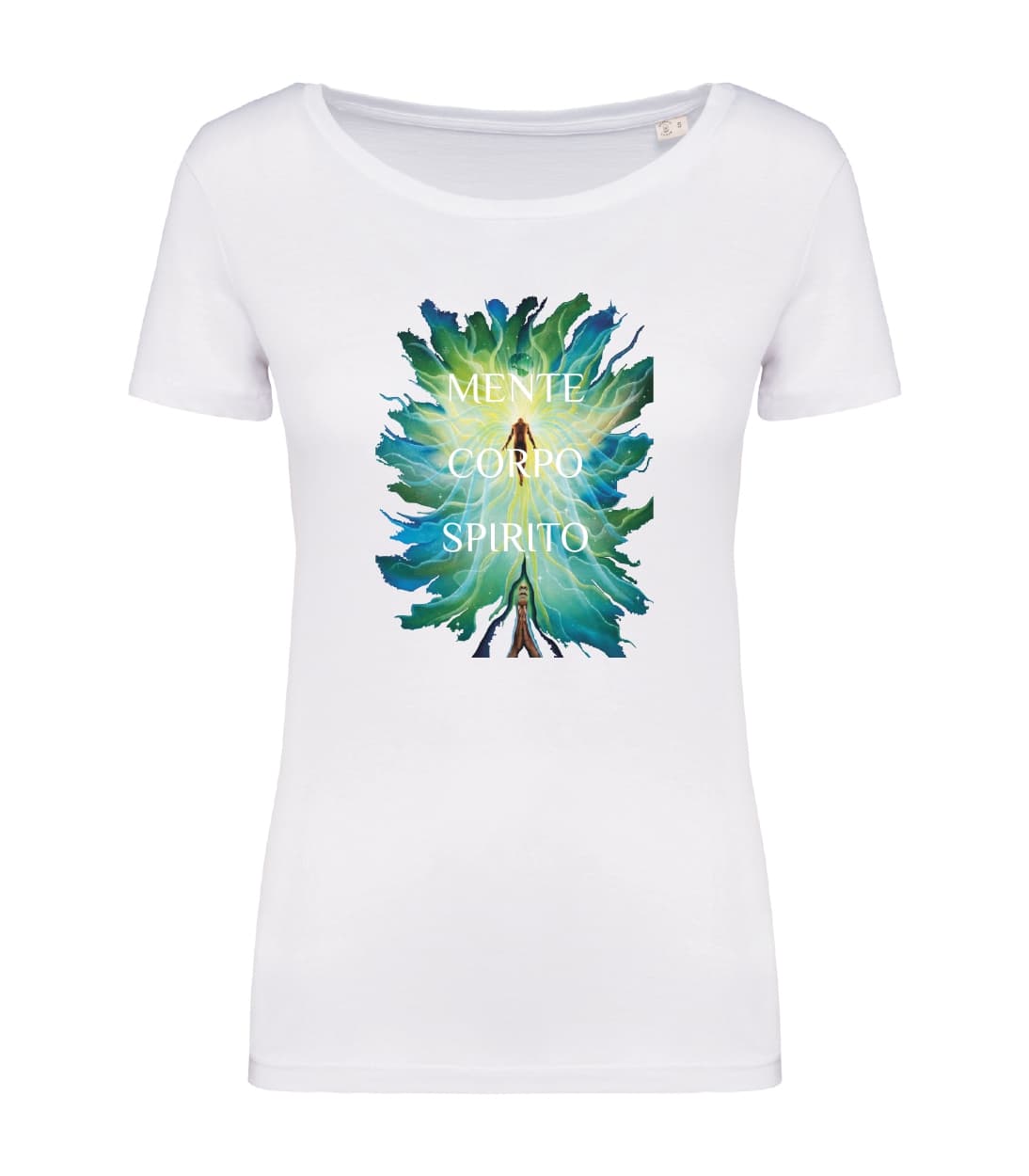 T-shirt_donna_manica_corta_bianco_Mente_corpo_e_spirito