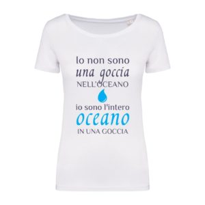 Io non sono una goccia nell’oceano... io sono l’intero oceano in una goccia