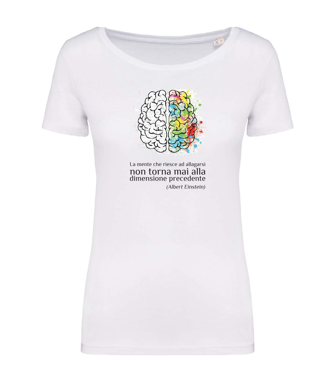 T-shirt_donna_manica_corta_bianco_la_mente_che_riesce_ad_allagarsi_non_torna_mai