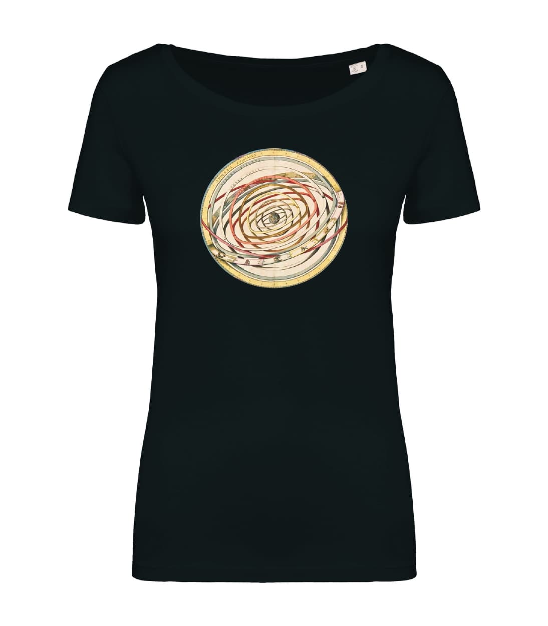T-shirt_donna_manica_corta_nero_calendario_gregoriano