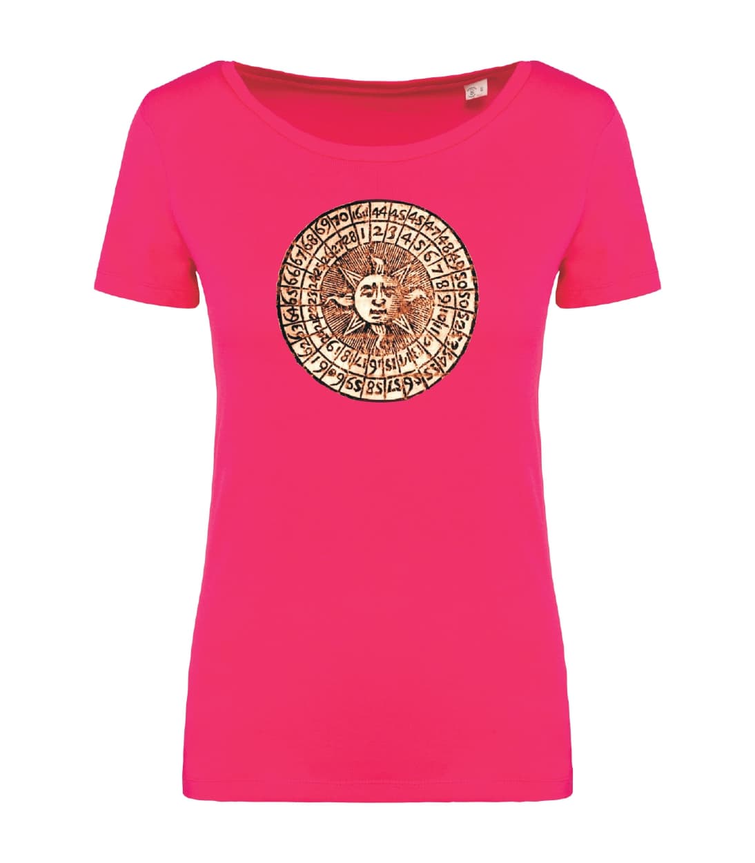 T-shirt_donna_manica_corta_rosso_sorbetto_calendario_giuliano