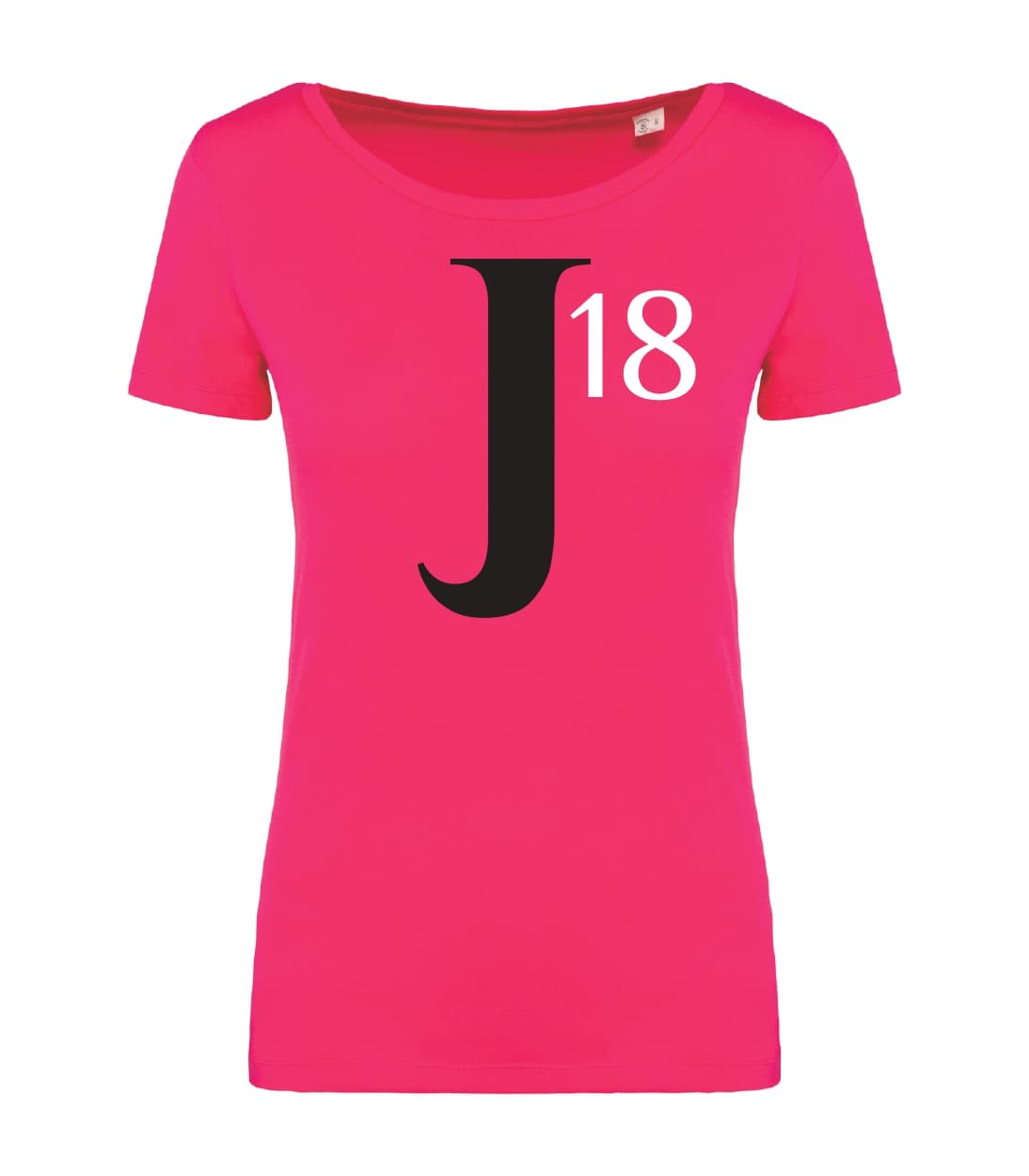T-shirt_donna_manica_corta_rosso_sorbetto_j18