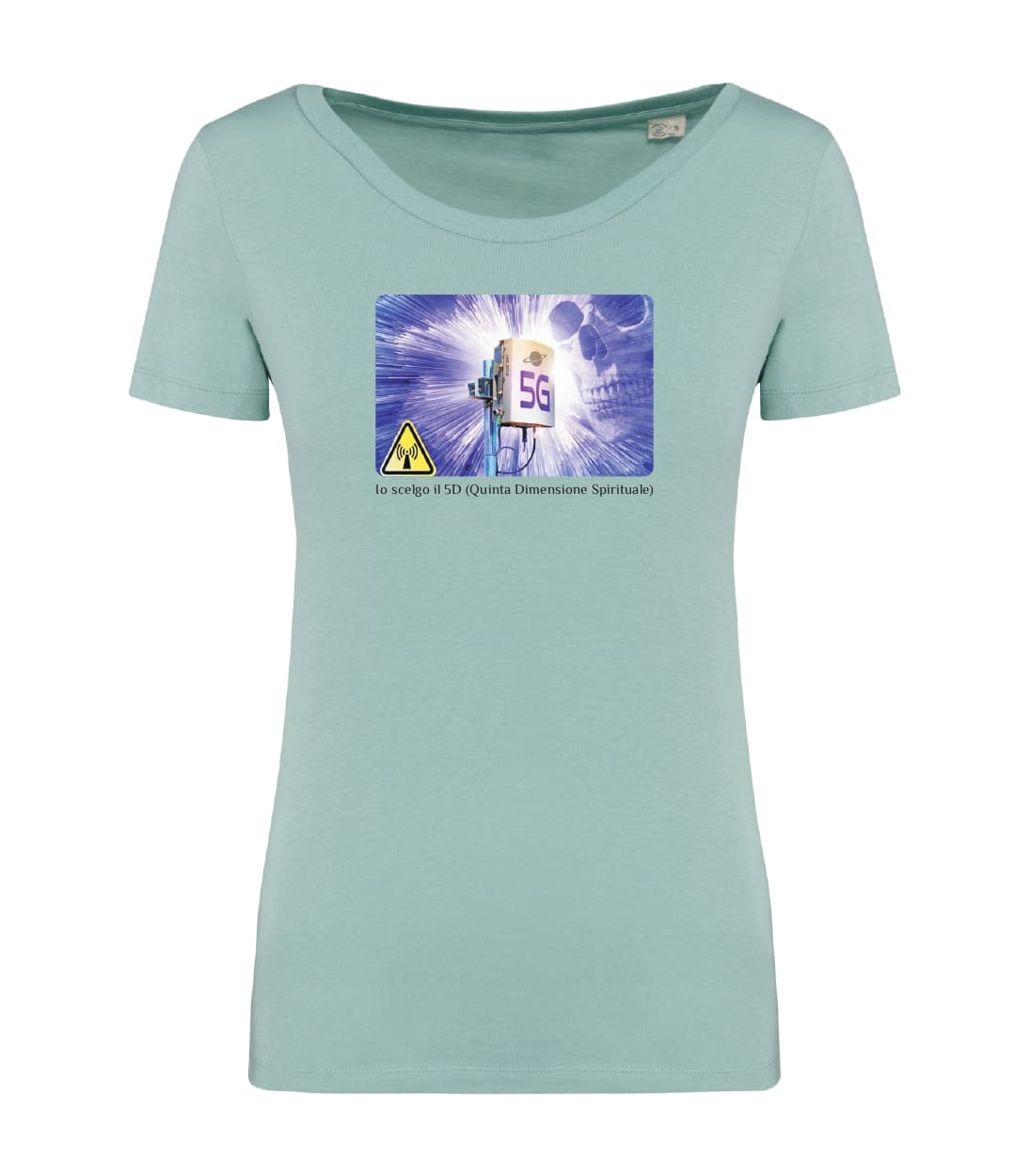 T-shirt_donna_manica_corta_verde_menta_Io_scelgo_il_5D