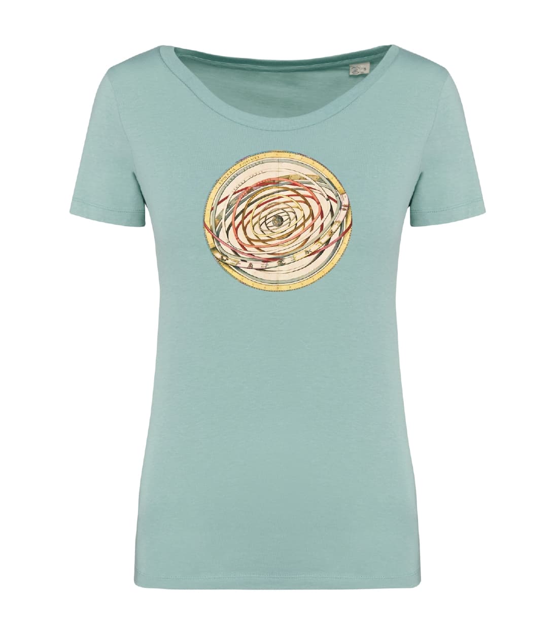 T-shirt_donna_manica_corta_verde_menta_calendario_gregoriano