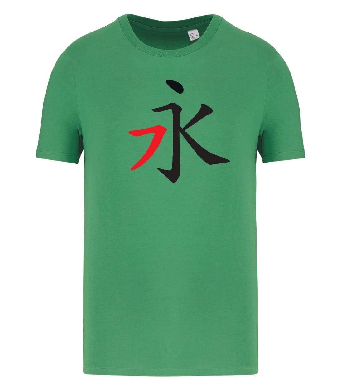 T-shirt_manica_corta_uomo_verde_Simbolo bicolor eterno, infinito