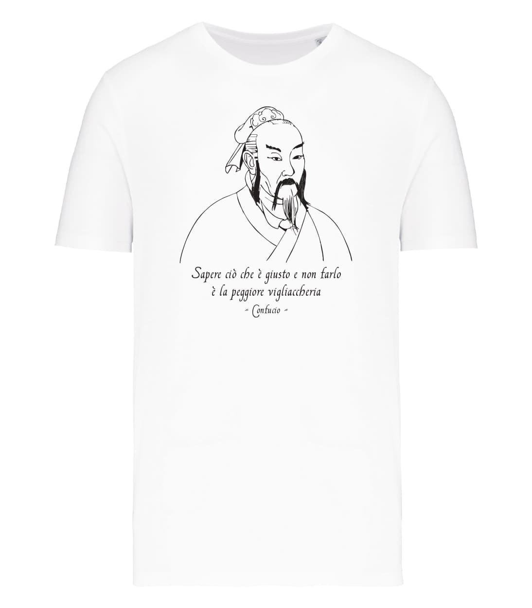 T-shirt_uomo_manica_corta_bianco_Sapere_cio_che_e_giusto_e_non_farlo_e_la_peggiore_vigliaccheria