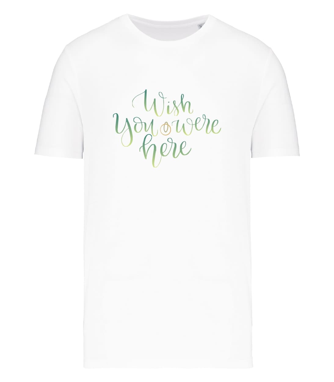 T-shirt_uomo_manica_corta_bianco_Wish_You_Were_Here