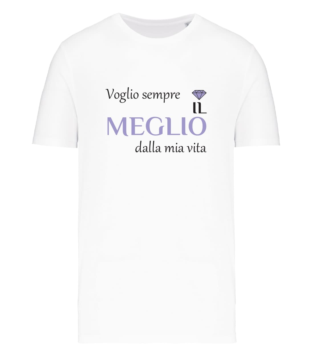 T-shirt_uomo_manica_corta_bianco_voglio_sempre_il_meglio_dalla_mia_vita