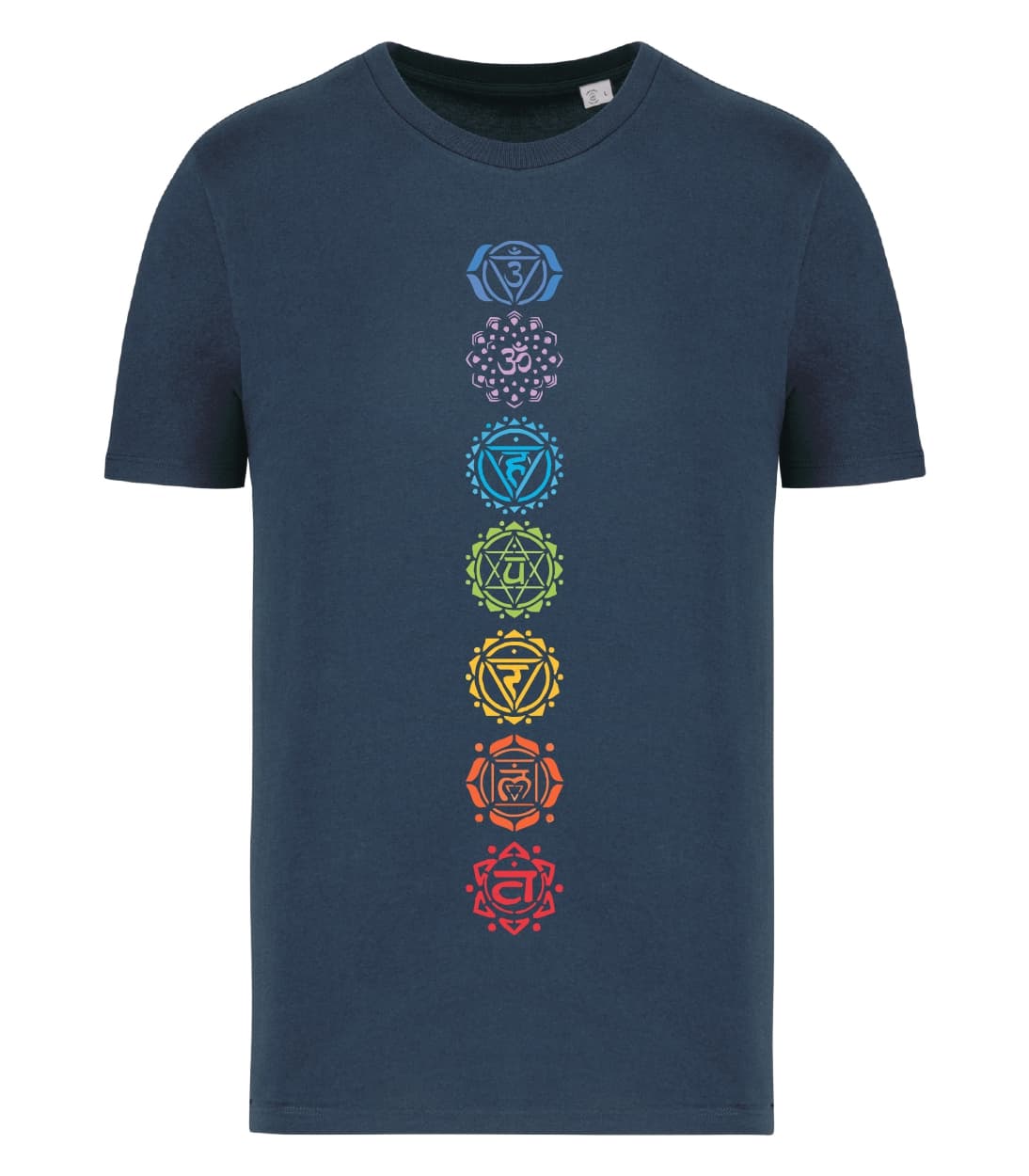 T-shirt_uomo_manica_corta_blu_ navy_Mappa_7_chakra