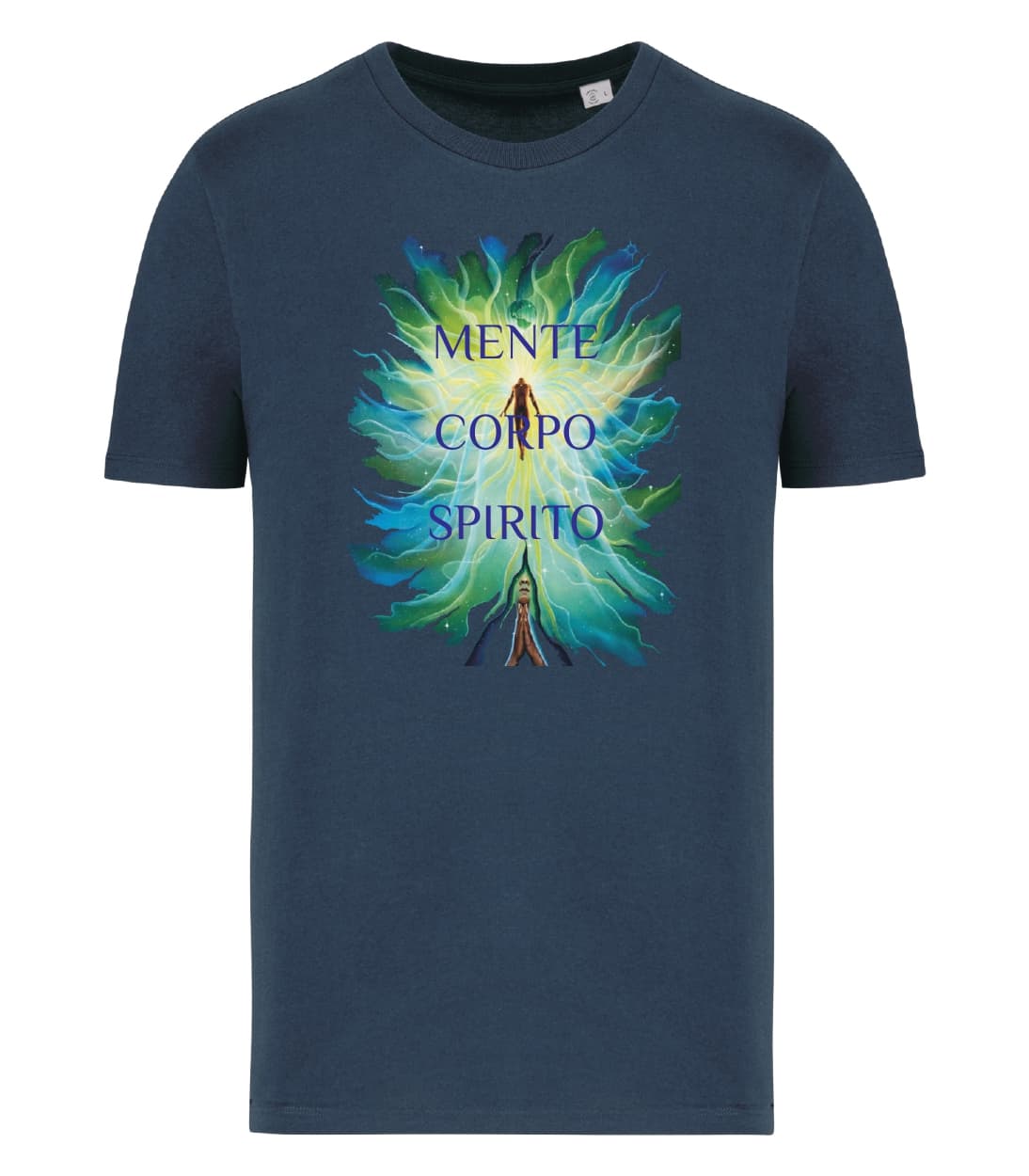 T-shirt_uomo_manica_corta_blu_ navy_Mente_corpo_e_spirito