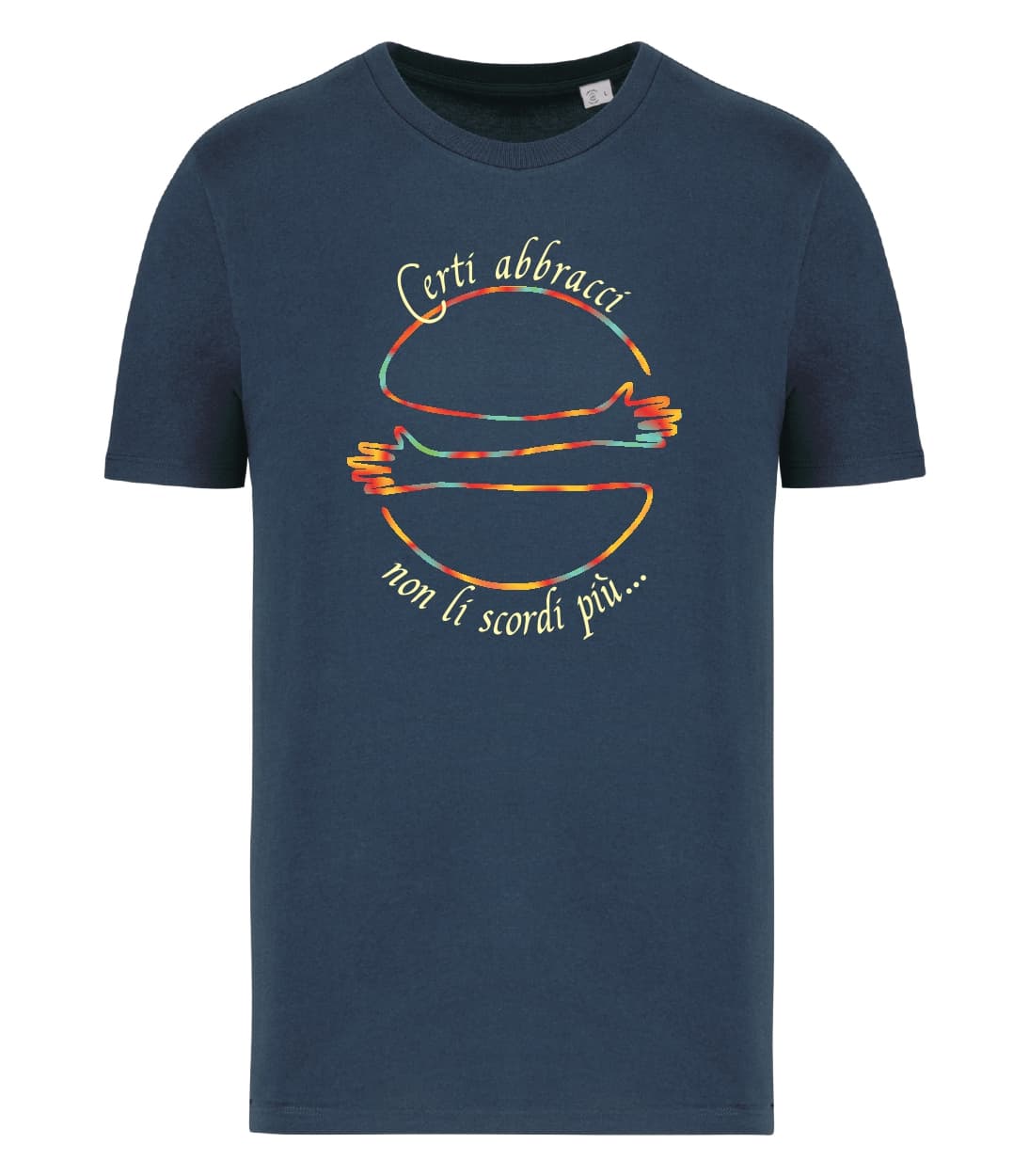 T-shirt_uomo_manica_corta_blu_navy_Certi_abbracci_non_li_scordi_piu