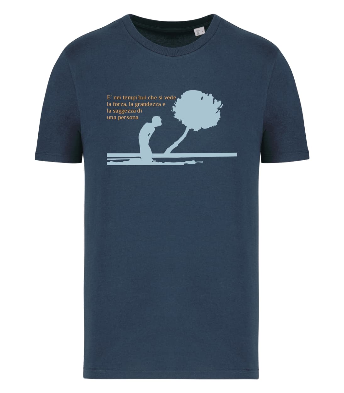T-shirt_uomo_manica_corta_blu_navy_E_nei_tempi_bui_che_si_vede_la_grandezza_e_la_saggezza