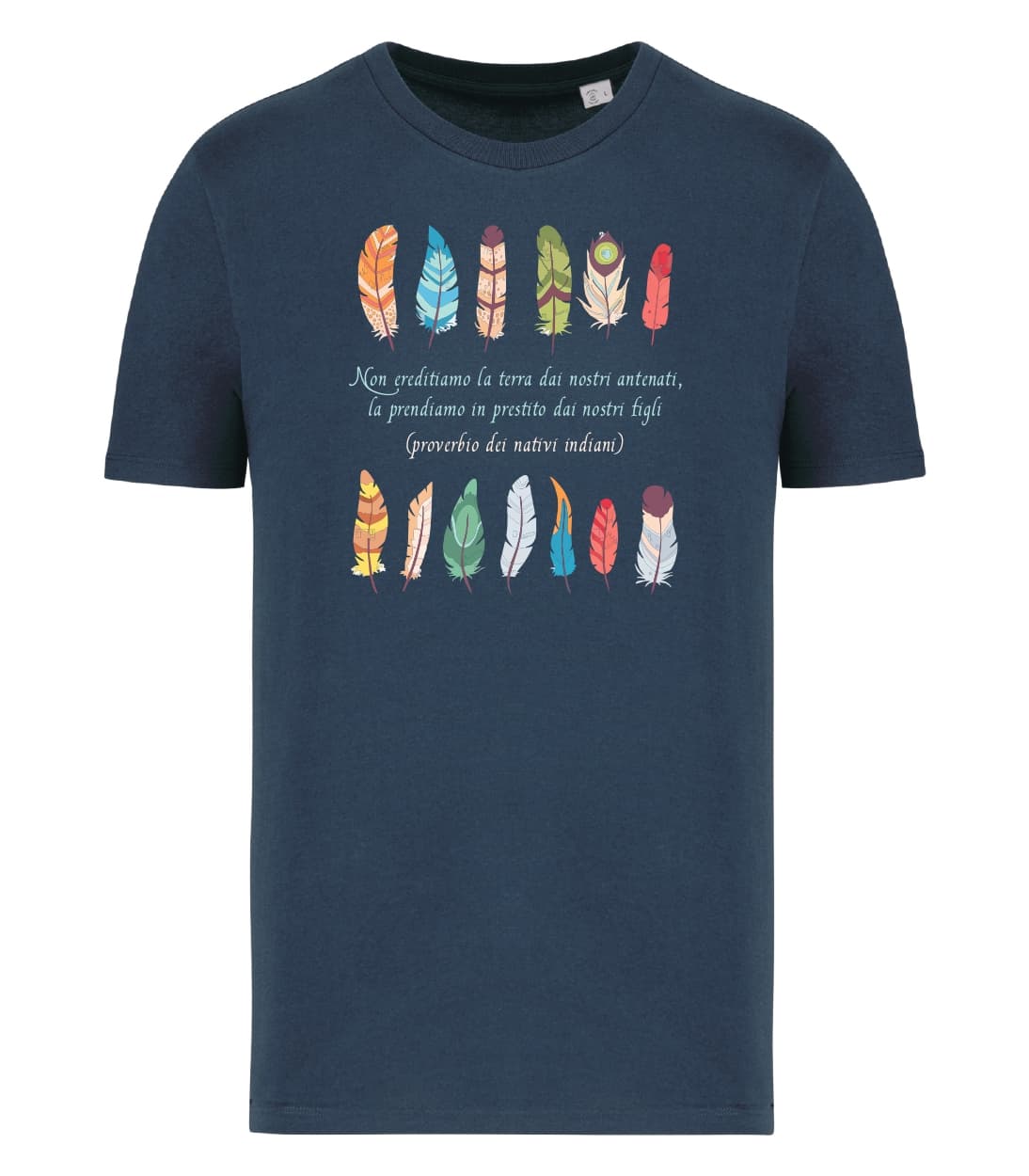 T-shirt_uomo_manica_corta_blu_navy_Non_ereditiamo